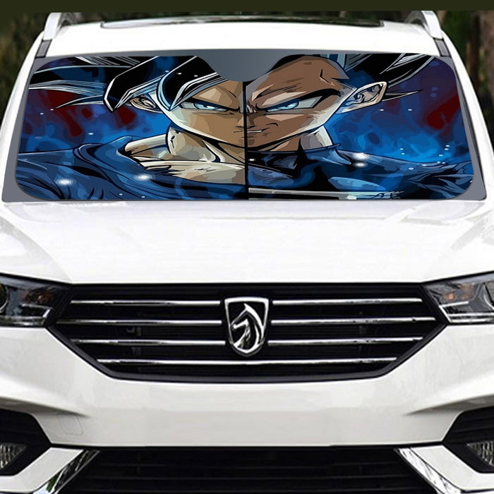 Dragon Ball Z Shirt  SSJ Goku x SSJ Vegeta Fusion Windshield Sunshade