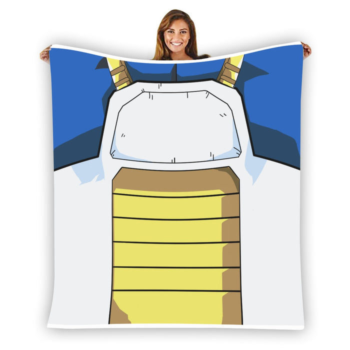 Dragon Ball Z Vegeta Cool Blue Battle Armor Cosplay Blanket