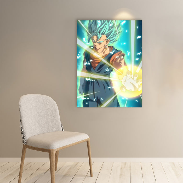 Dragon Ball Vegito Blue Super Saiyan Big Bang Flash Paper poster