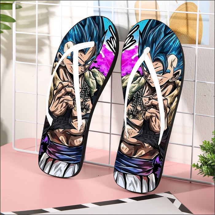 Super Saiyan Blue Gogeta Flip Flops