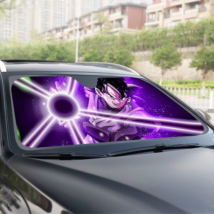 DBZ Goku Black Zamasu Power Ball Attack Cool Design Streetwear Windshield Sunshade