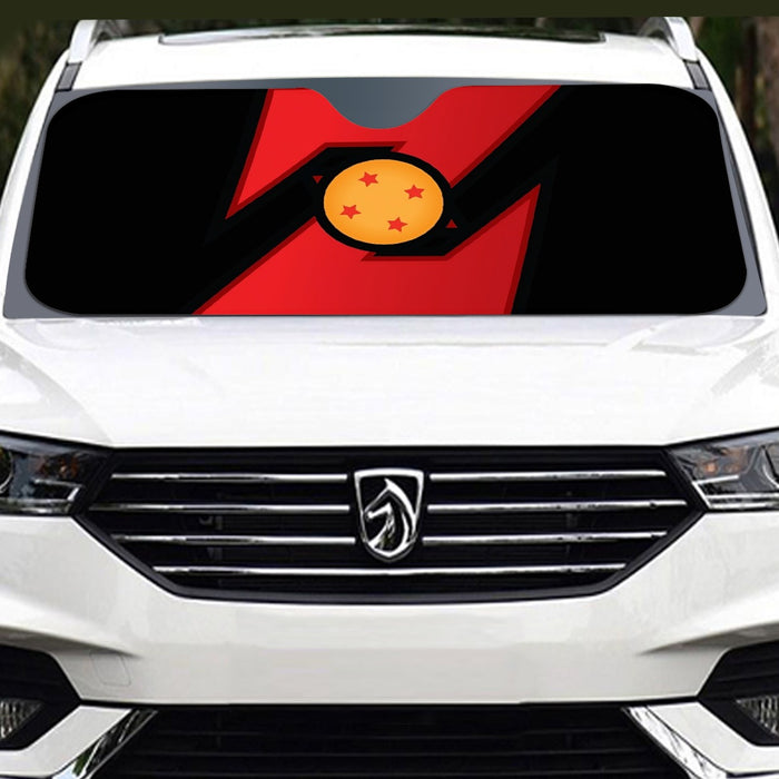 Dragon Ball Z Logo Four Star Dragon Ball Cool Design Windshield Sunshade