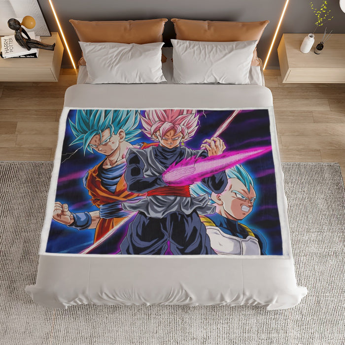 Dragon Ball Goku 2 Goku Rose Vegeta 2 Ultra Instinct Household Warm Blanket