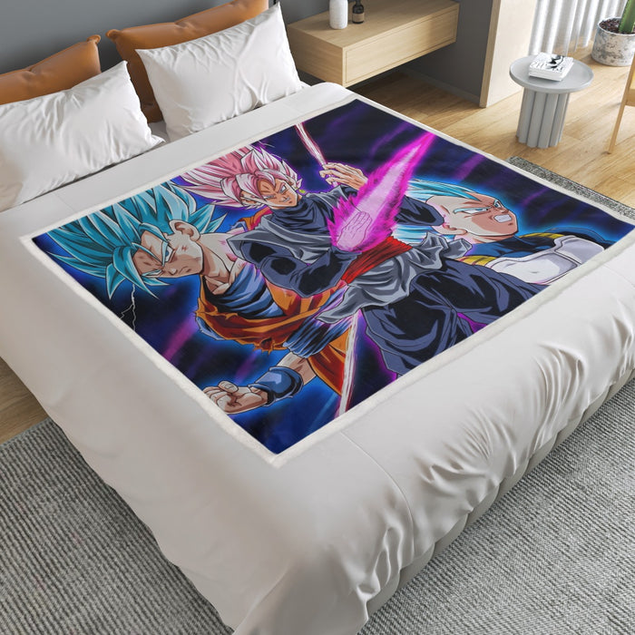 Dragon Ball Goku 2 Goku Rose Vegeta 2 Ultra Instinct Household Warm Blanket