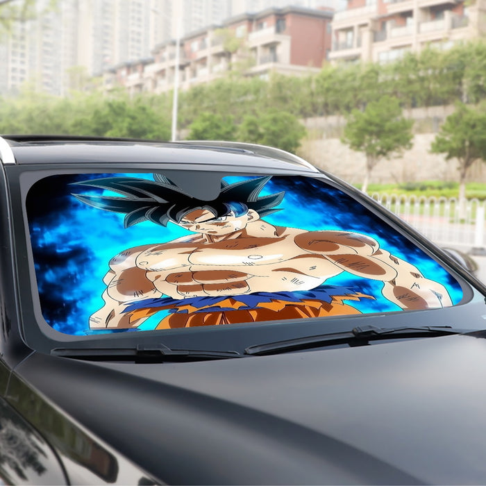 Dragon Ball Super Goku Kaioken Ultra Instinct Dope 3D Windshield Sunshade