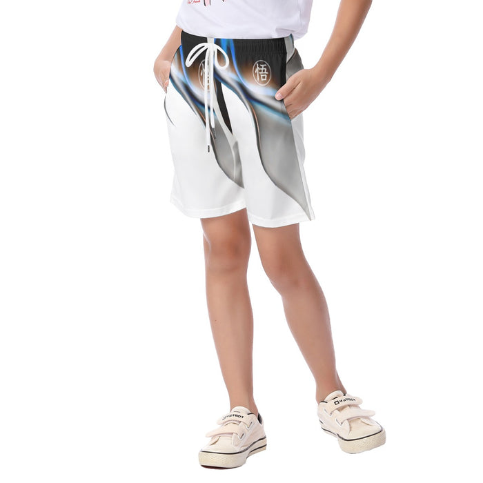 Goku Mastered Ultra Instinct Fire Kid's Beach Shorts