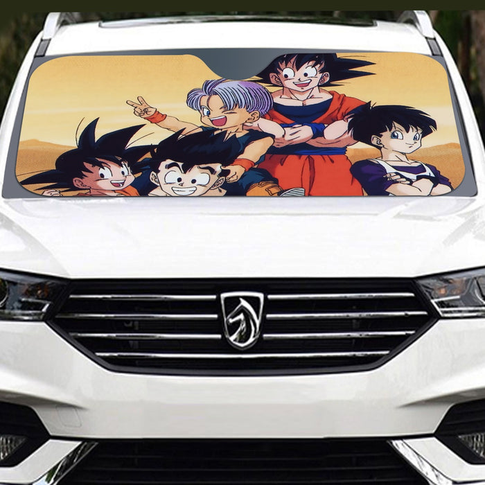 Dragon Ball Son Goku Happy Family Windshield Sunshade