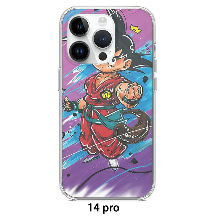Dragon Ball Z  Kid Goku Graffiti Painting iPhone 14 Case