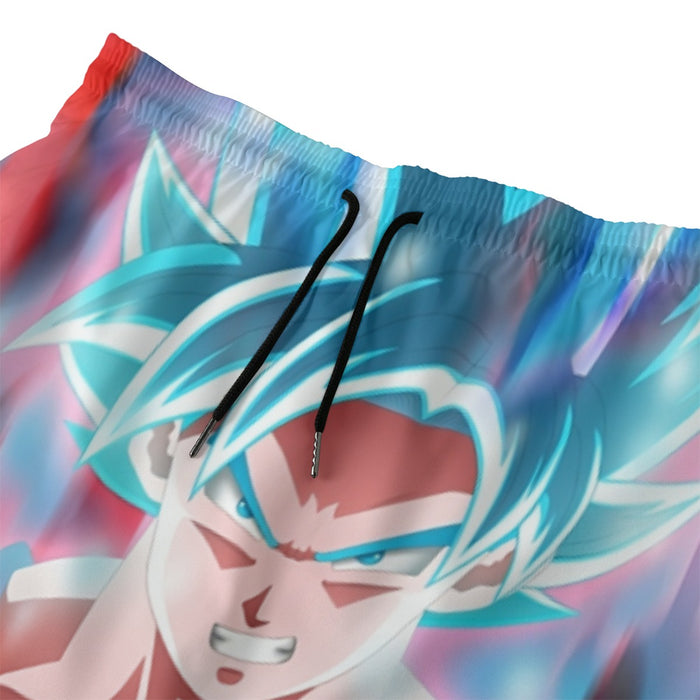 Dragon Ball Super Saiyan Blue Goku Beach Pants