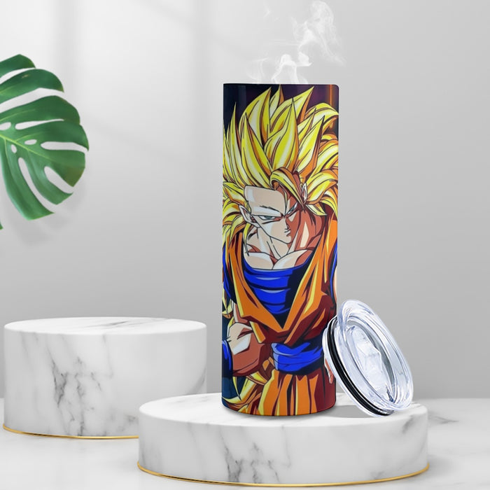 Super Saiyan 3 Goku Tumbler with twinkle surface