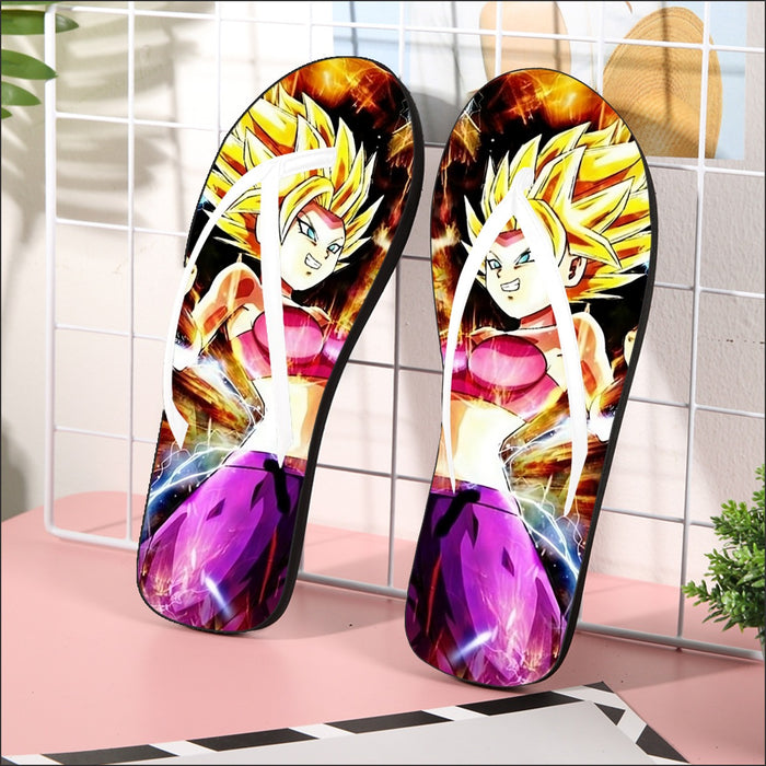 Dragon Ball Super Caulifla Super Saiyan 2 Epic Casual Flip Flops