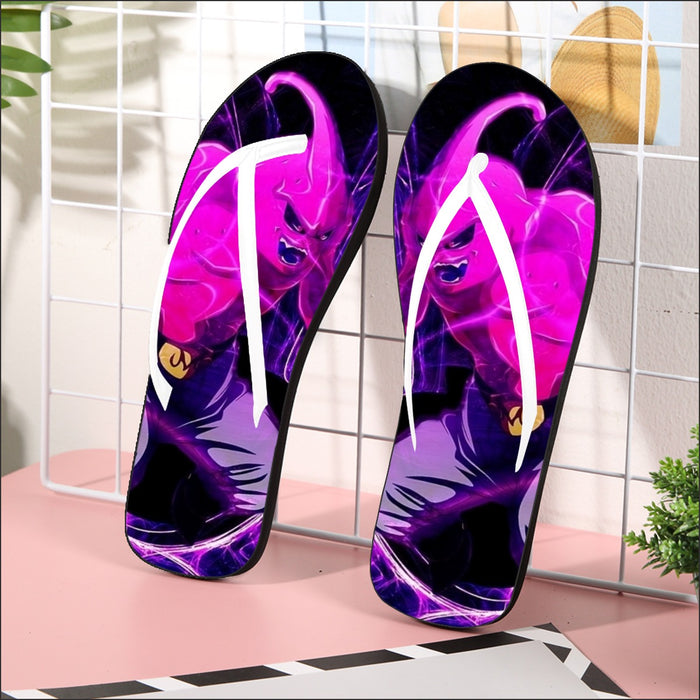 Dragon Ball Kid Buu Madness Destruction Dope Design Trending Flip Flops