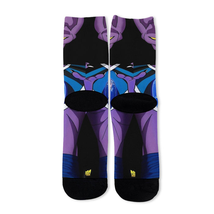 Dragon Ball Super Beerus God Destruction Earth Socks