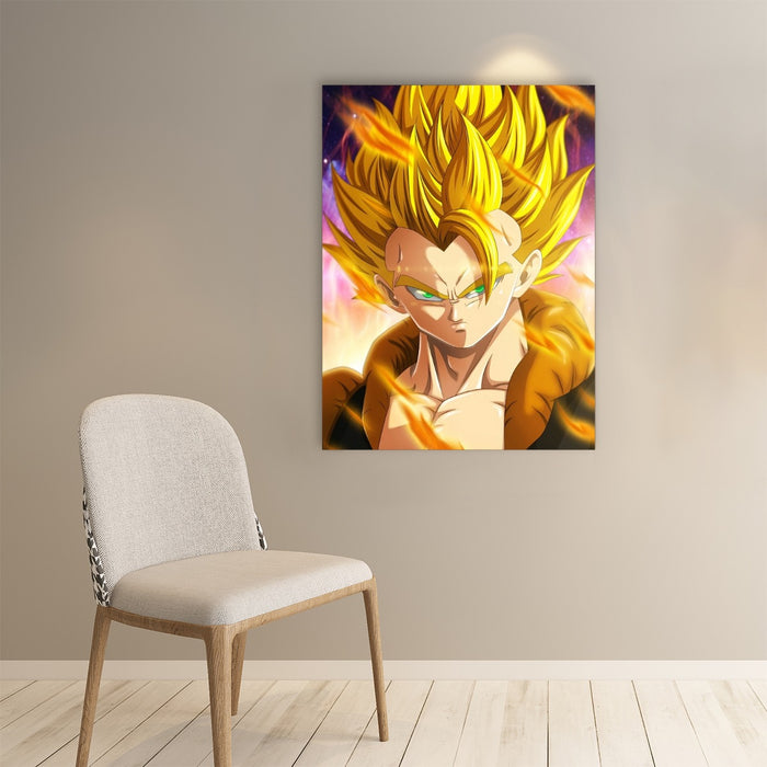 Dragon Ball Z Gogeta Super Saiyan Warrior Power Full Print Streetwear Cool Design Paper poster