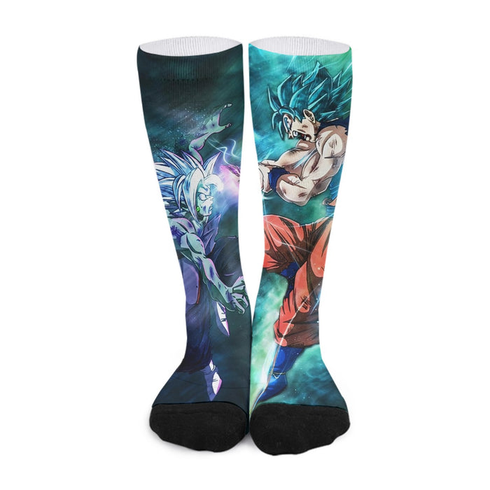 Dragon Ball Fused Zamasu Goku Blue Super Saiyan Epic Socks