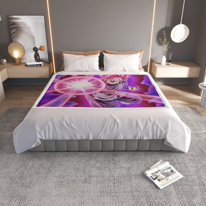 Goku Black Zamasu Super Saiyan Rose Powerful Aura Skills Dope Household Warm Blanket