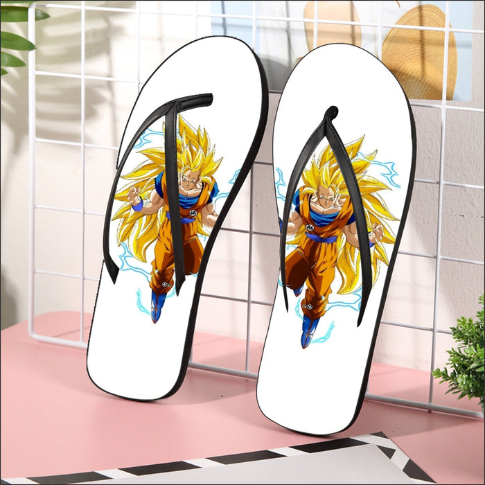 Goku Super Saiyan 3  Flip Flops