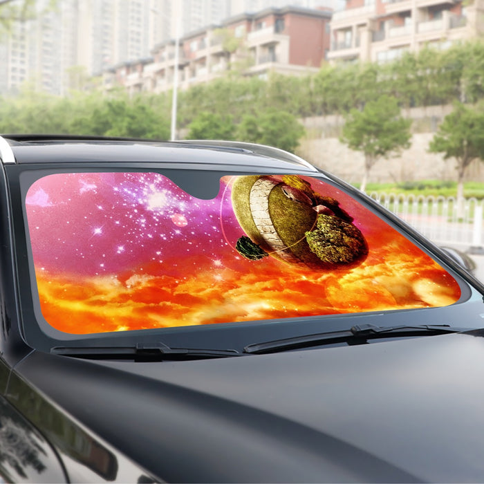 Dragon Ball Z Great King Kai Planet Cool Orange Windshield Sunshade