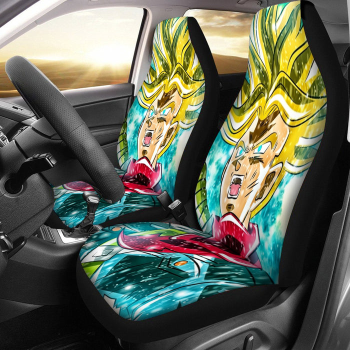 DBZ Trunks Super Saiyan Powerful Battle Ultimate Transformation Design Car Seat Cover