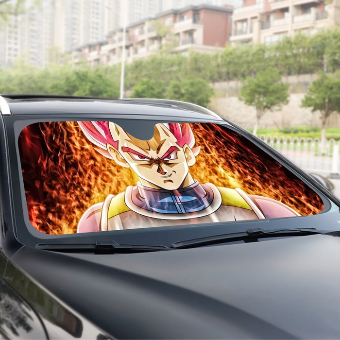 Dragon Ball Super Saiyan God Red Vegeta Cool Casual Windshield Sunshade