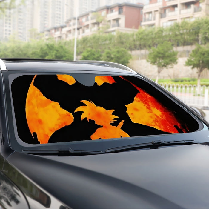 Dragon Ball Z Cool Shadow Kid Goku Great Ape Evolution Windshield Sunshade