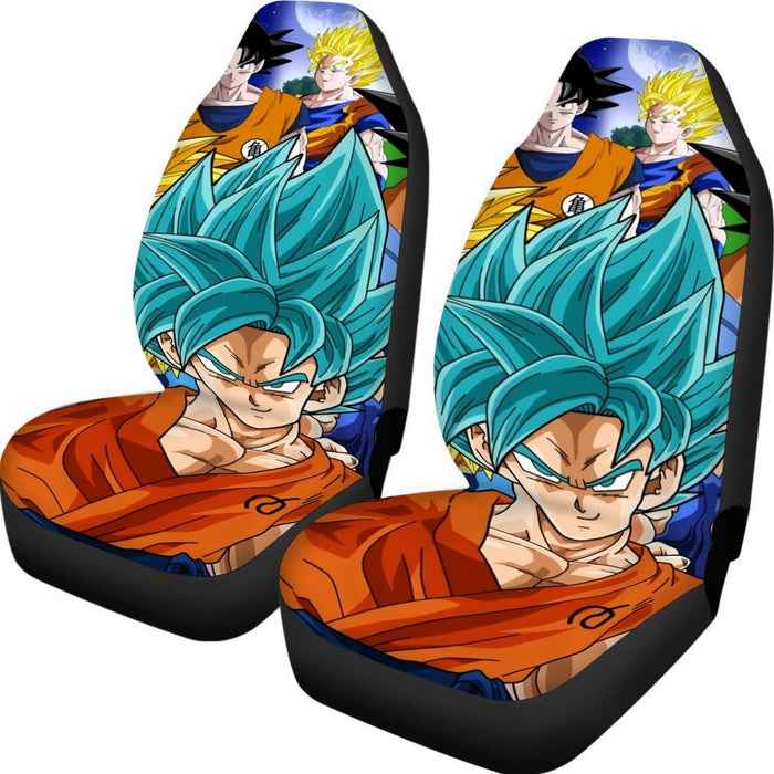 DBZ Goku Saiyan God Blue SSGSS Whis Symbol Cool Design Car Seat Cover