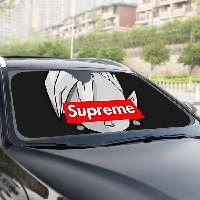 DBZ Zamasu Supreme Kai Logo Creative Black Edition Windshield Sunshade