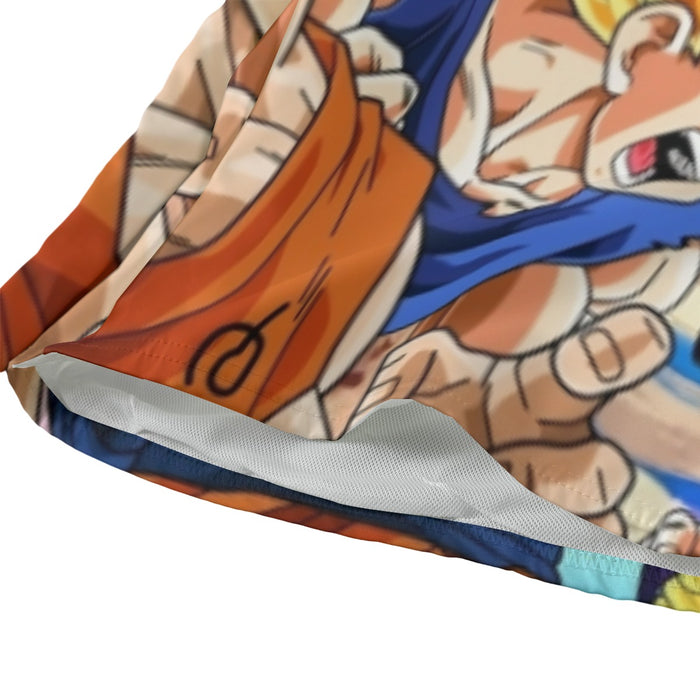 DBZ Goku Saiyan God Blue SSGSS Whis Symbol Cool Design Beach Pants