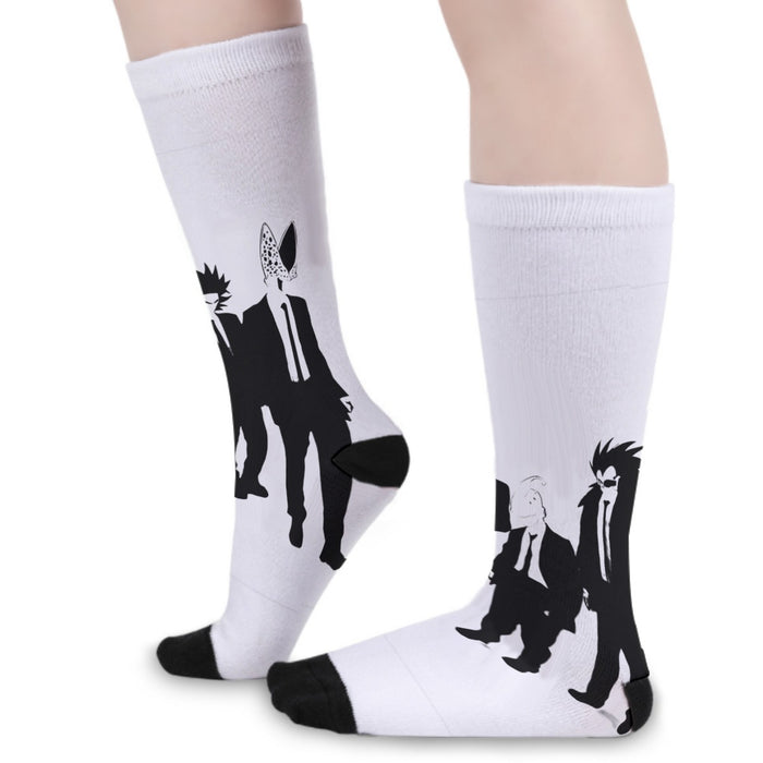 Dragon Ball Characters With Reservoir Dogs Movie Pose Socks