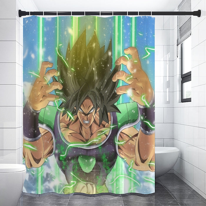 Dragon Ball Super Transforming Broly Shower Curtains