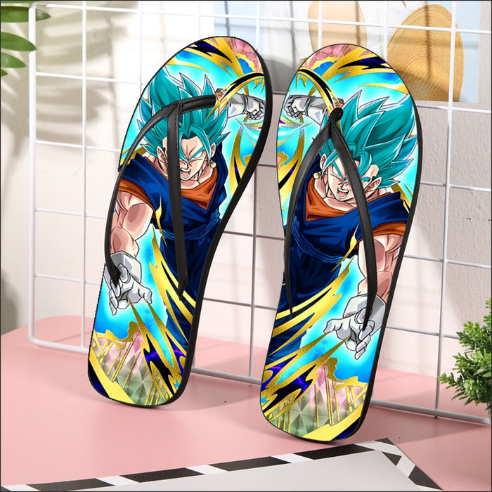 Dragon Ball Super Vegito Ultra Instinct Cool Colorful Flip Flops