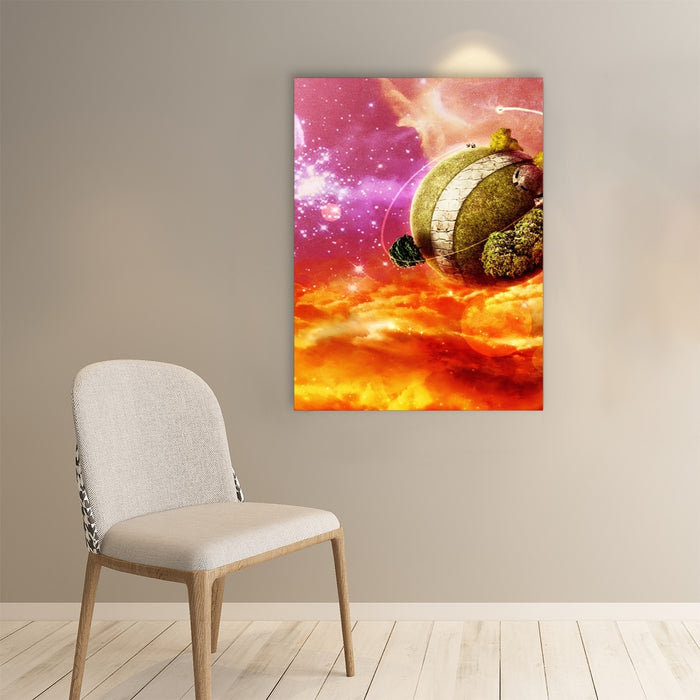 Dragon Ball Z Great King Kai Planet Cool Orange Paper poster