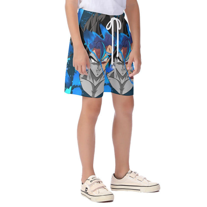 Dragon Ball Z SSJ Goku Painted Kid's Beach Shorts