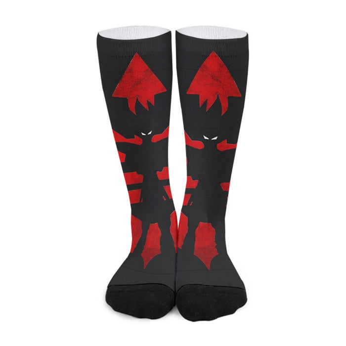 Dragon Ball Z Vegeta Shadow Cool Red Vegeta Symbol Socks