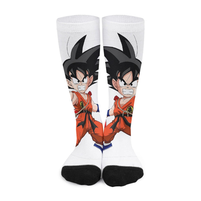 Kid Goku Fighting Dragon Ball Z Socks