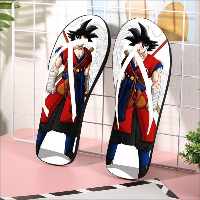 Dragon Ball Z Cool Adult Goku Fighter Attire Shenron Flip Flops