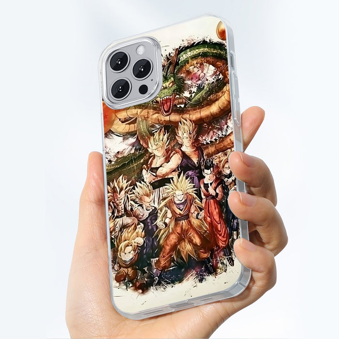 Dragon Ball  Ultimate Shenron x Saiyans iPhone 14 Case