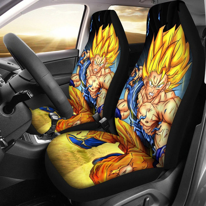 DBZ Goku Super Saiyan Thunder Power Damage Fight Cool Design  Car Seat Cover