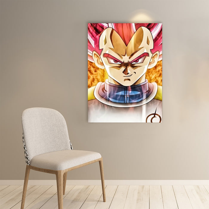 Dragon Ball Super Saiyan God Red Vegeta Cool Casual Paper poster