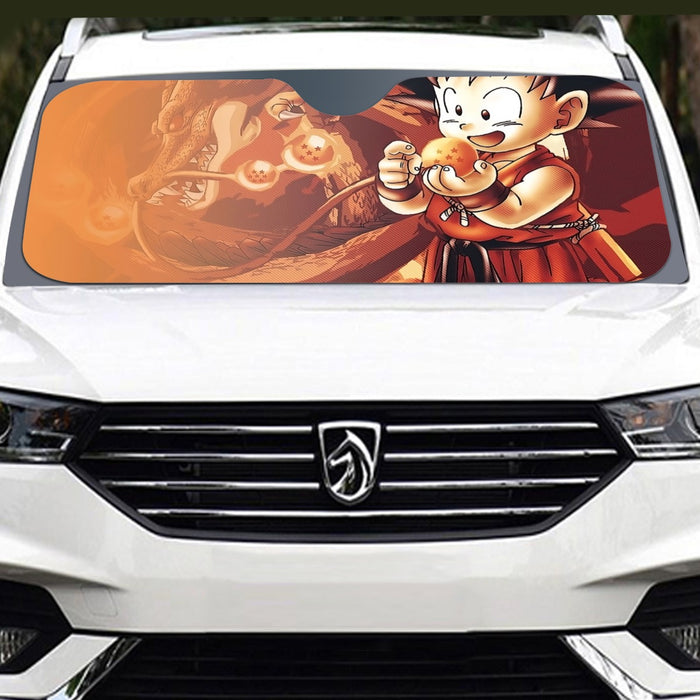 Kid Goku Dragon Ball Windshield Sunshade