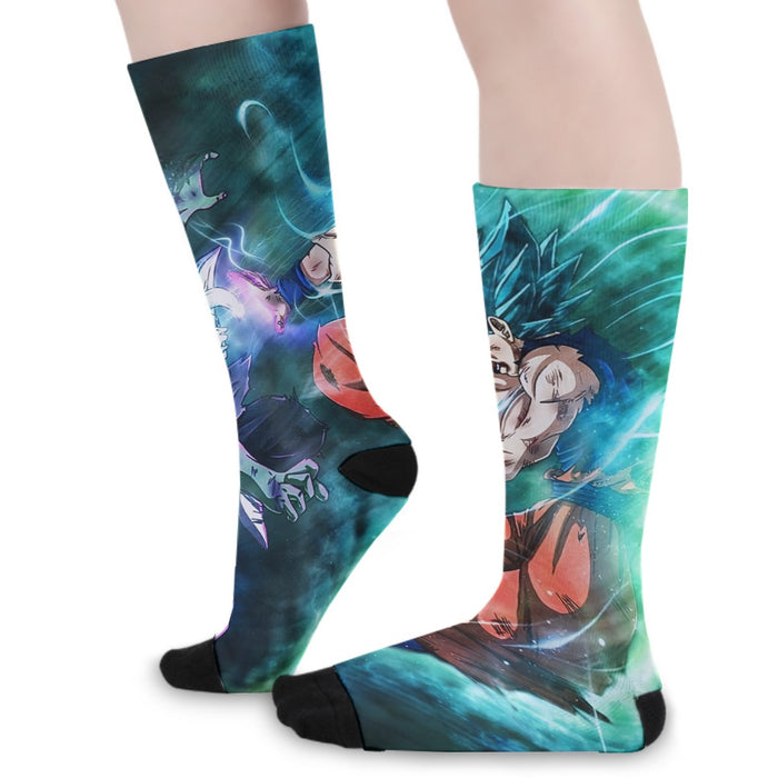 Dragon Ball Fused Zamasu Goku Blue Super Saiyan Epic Socks