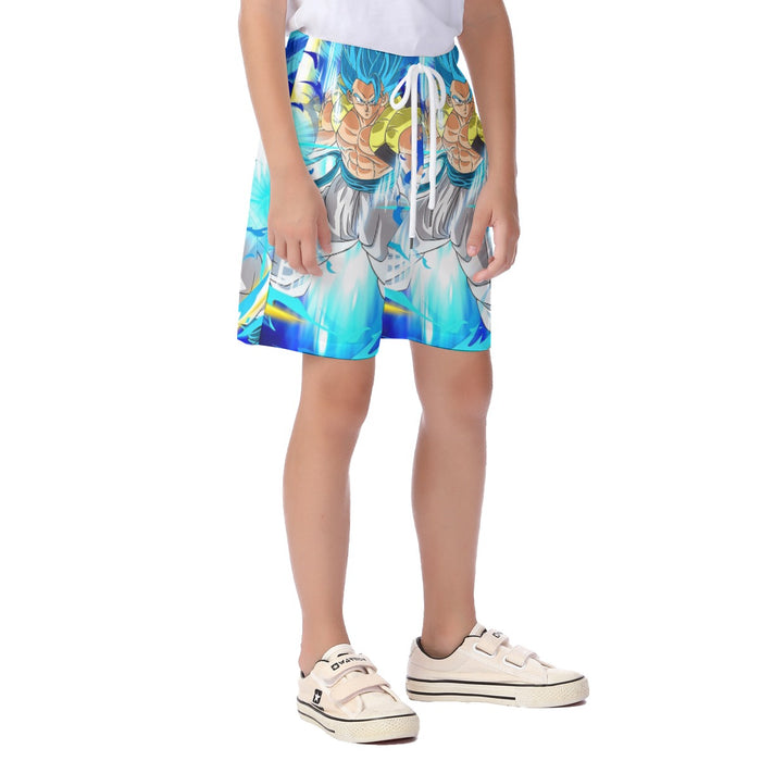 Super Saiyan Blue Gogeta Kid's Beach Shorts