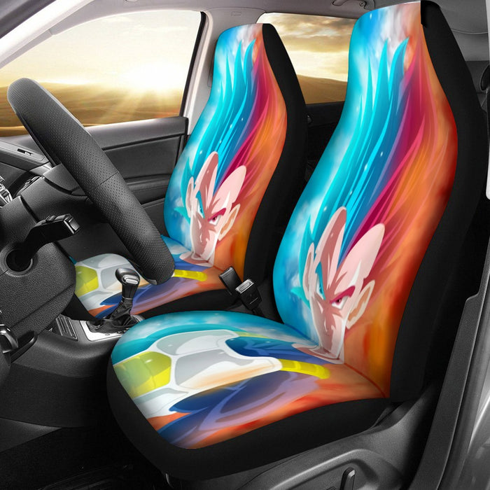 DBZ Vegeta Super Saiyan God Blue SSGSS Cool Portraits Car Seat Cover