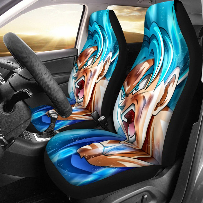 Dragon Ball Goku Blue Kaioken Ultra Instinct Epic 3D Car Seat Cover