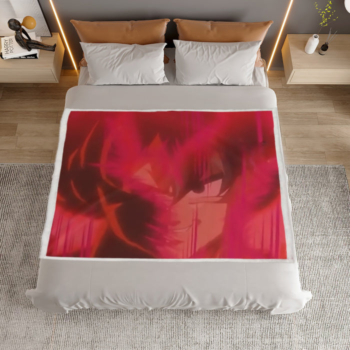 Dragon Ball Super Goku Red Kaioken Super Saiyan Epic Household Warm Blanket