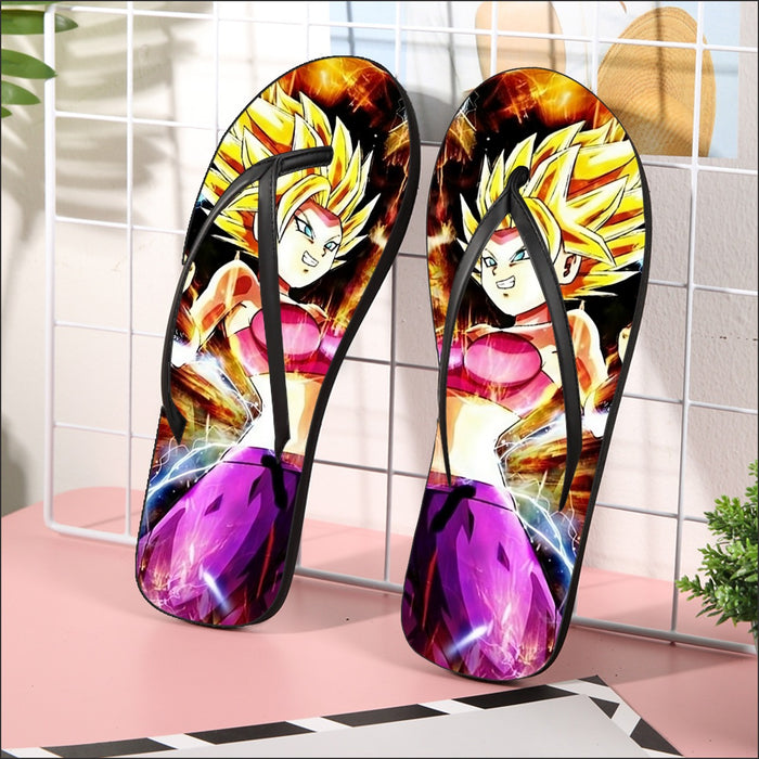 Dragon Ball Super Caulifla Super Saiyan 2 Epic Casual Flip Flops