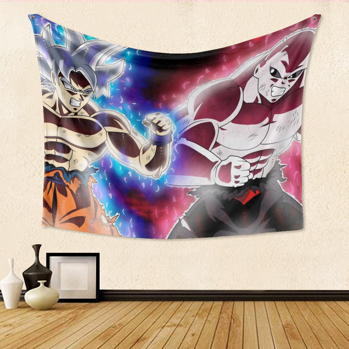 Dragon Ball Super Goku vs Jiren Fierce Battle Full Print Tapestry