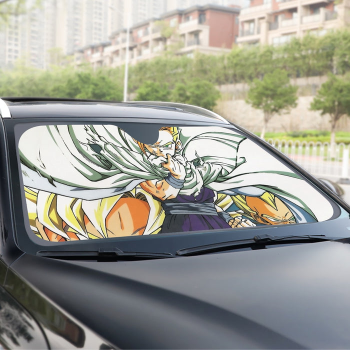 Dragon Ball Teen Gohan Super Saiyan Goku Vegeta Trunks Super Style Windshield Sunshade