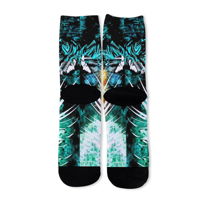 Dragon Ball Gogeta Super Saiyan Power Up Potara Fusion Design Socks