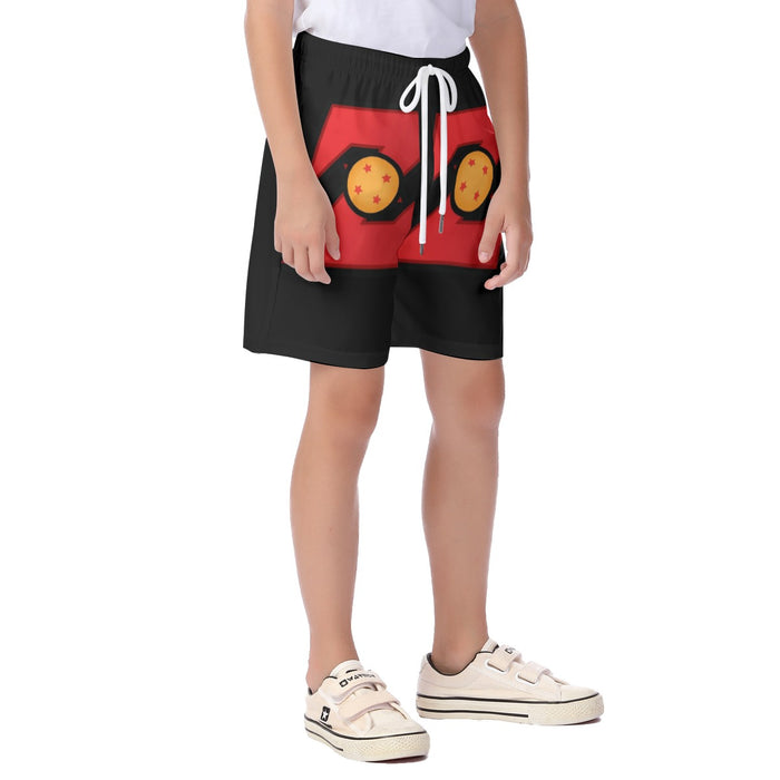 Dragon Ball Z Logo Four Star Dragon Ball Cool Design Kid's Beach Shorts